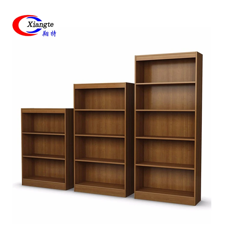 
Modern Simple Design Office Discount 3-5 Level Decorative Storage Rustic Wooden Bookcase 