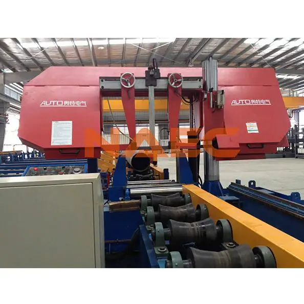 High-Performance 3D Video of Automatic Piping Band Saw Cutting and End Beveling Machine