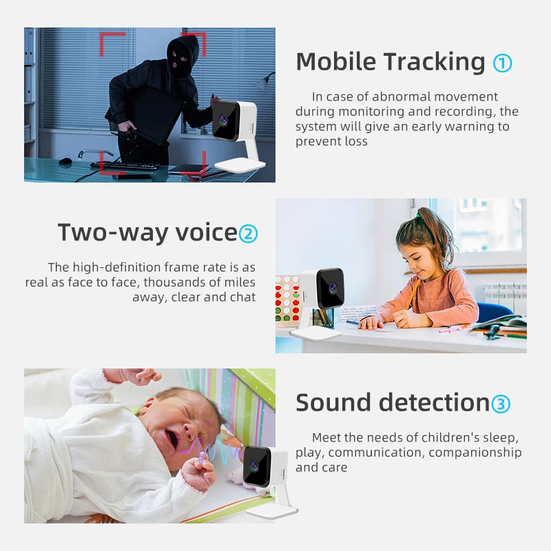 New security wifi ip cctv camera small size security camera system  Night Version  wifi hidden camera wireless hd 1080p indoor