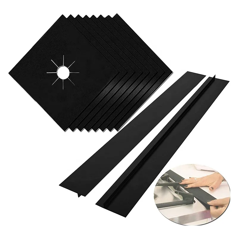 TFE Gas Stove Protector Stove Burner Cover Reusable Glass Fiber Cloth Kitchen Accessories Liners Easy To Clean