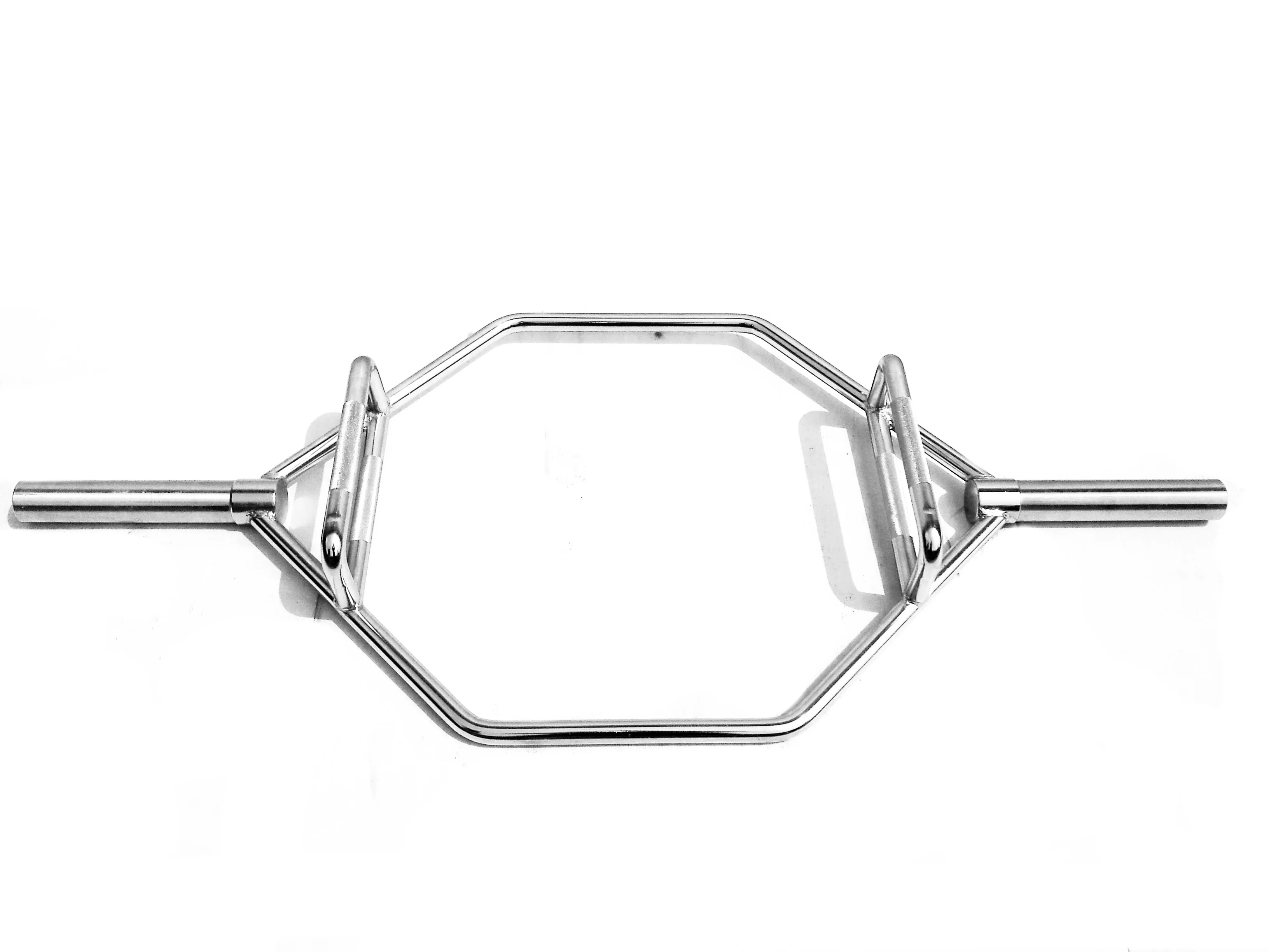 Weightlifting Chrome Solid Steel Barbell Bar with 2 Spring Collars for Weight Training and Powerlifting for gym equipment