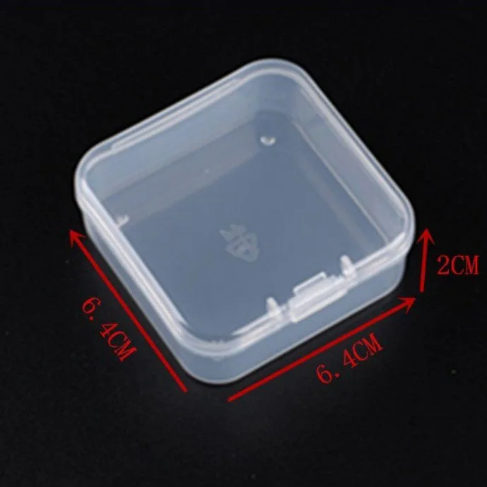 Transparent multi sizes plastic boxes wholesale custom mini jewelry storage box portable pill travel container