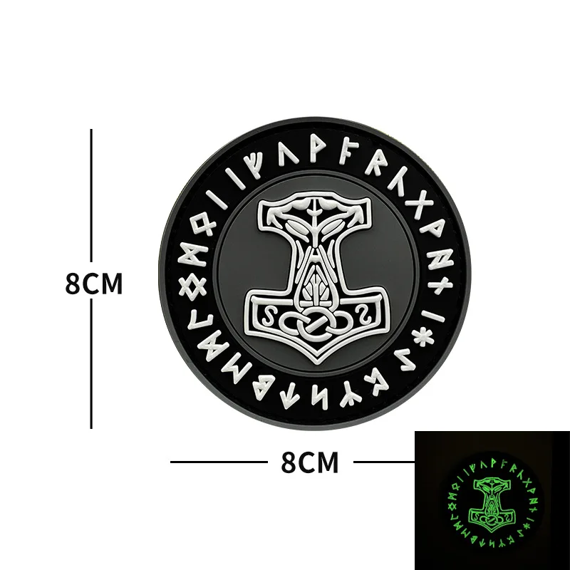 Spot Thor Marvel Odin Raven Norse Mythology Velcro Badge Adhesive Patch PVC