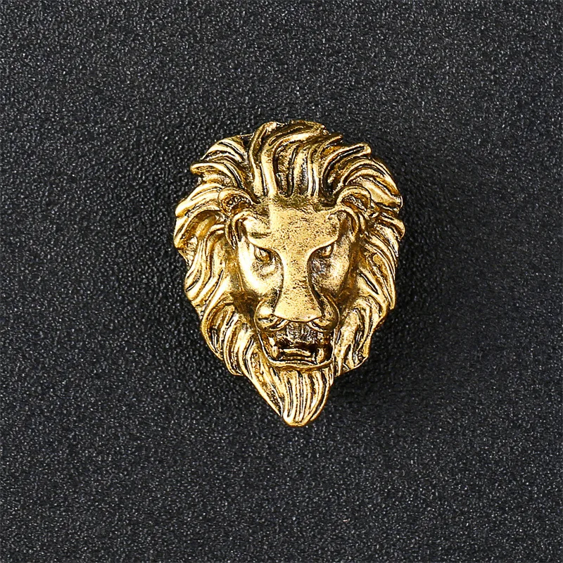 Wolf head badge suit accessory lion eagle luxury brooch