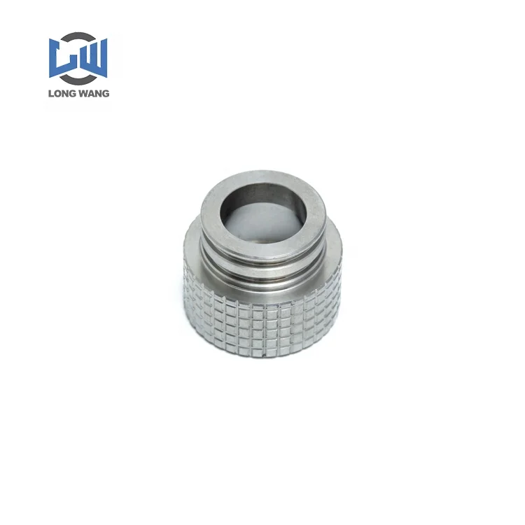 Custom High Precision Parts Aluminum CNC Knurled Aluminum Alloy Machining Milling Turning Top Flat Cap Knurled Nut Accessories