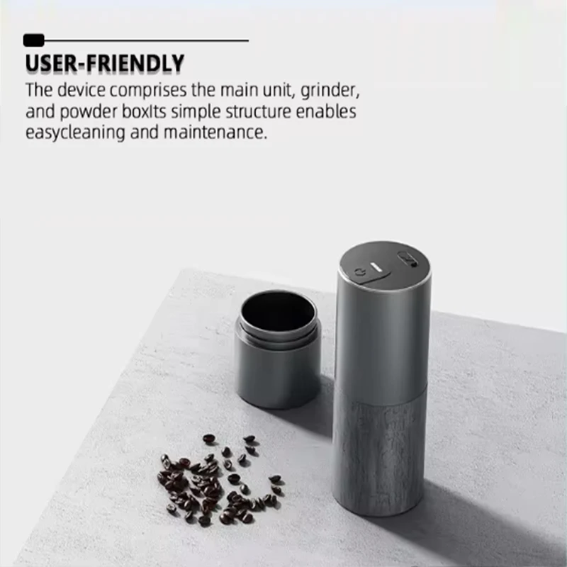 High Quality USB Rechargeable Electric Coffee Grinder for Beans, Spices, Nuts, Grains Mini Coffee Grinder