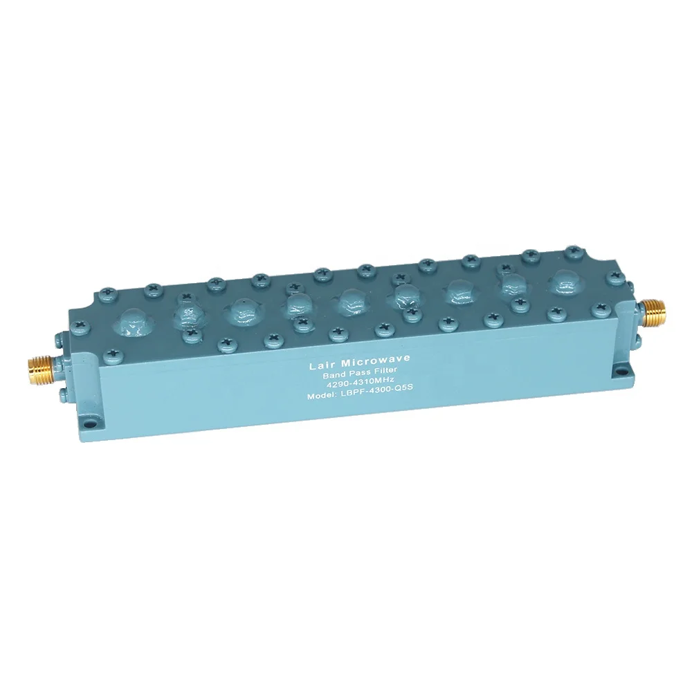 High Frequency 4400MHz Microwave  Ultra Low Loss Military Grade Cavity Rf Filter with S MA Female connector