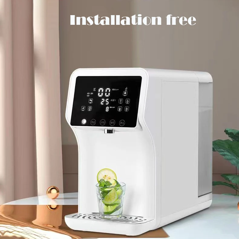 Desktop type installation free RO machine with hot and cold pure water