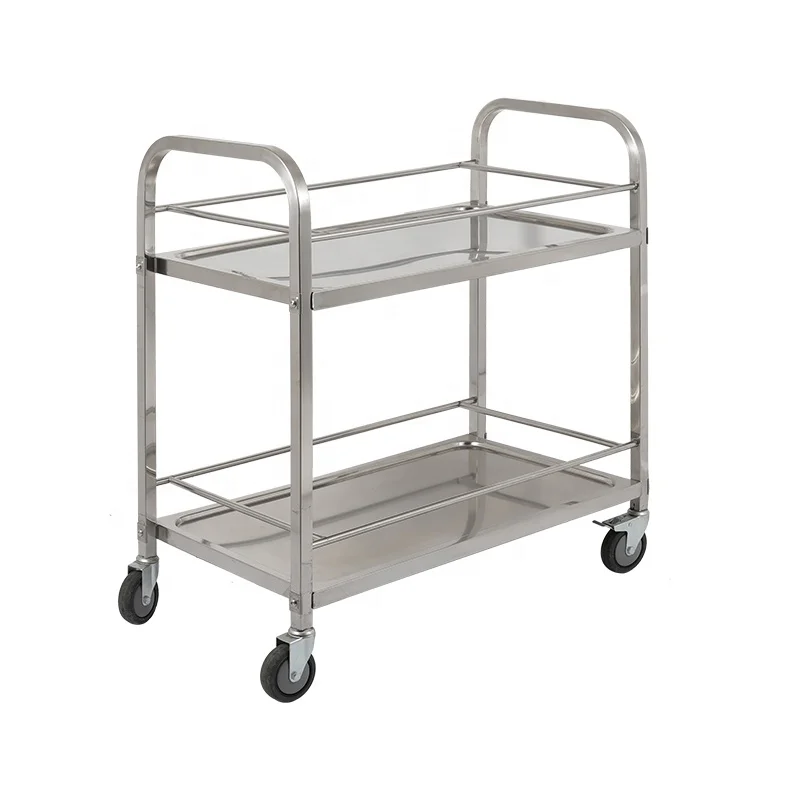 Eco-Friendly Stainless Steel Wood Wine Bucket Bar Service Trolley Cart