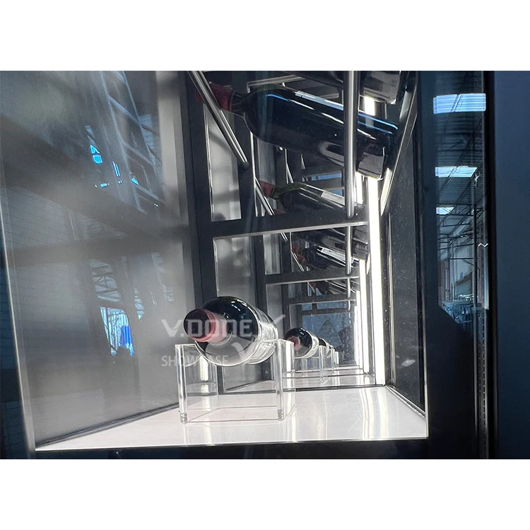 Modern Living Room Refrigeration Equipment Household Stainless Steel Glass Wine Cellar Cabinet Commercial