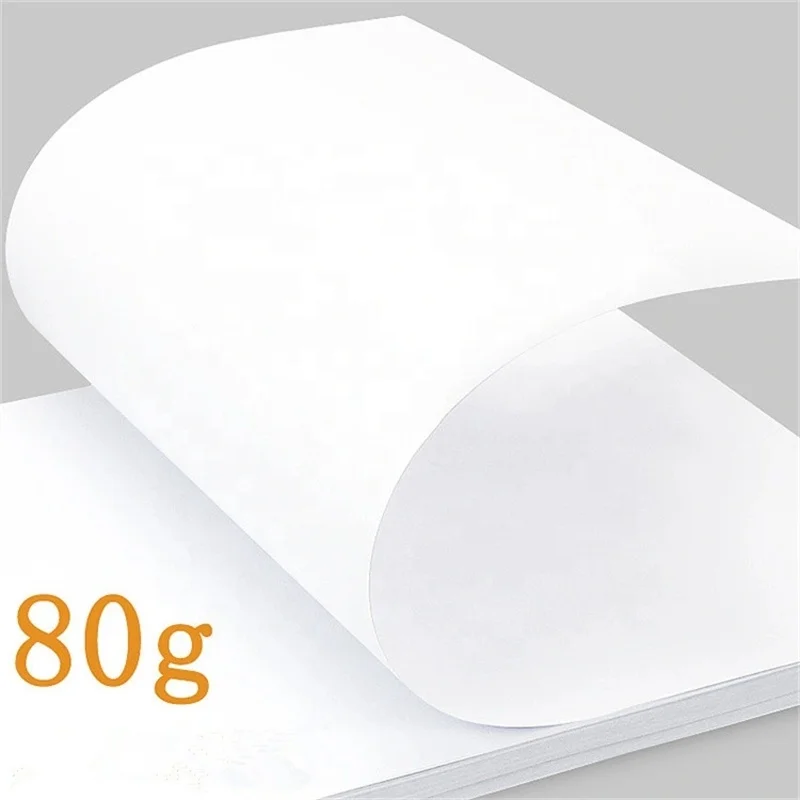 Wholesale Wood Pulp Printing Paper White A4 Size 500 Sheets 70 75 80 Gsm Copy A4 Paper