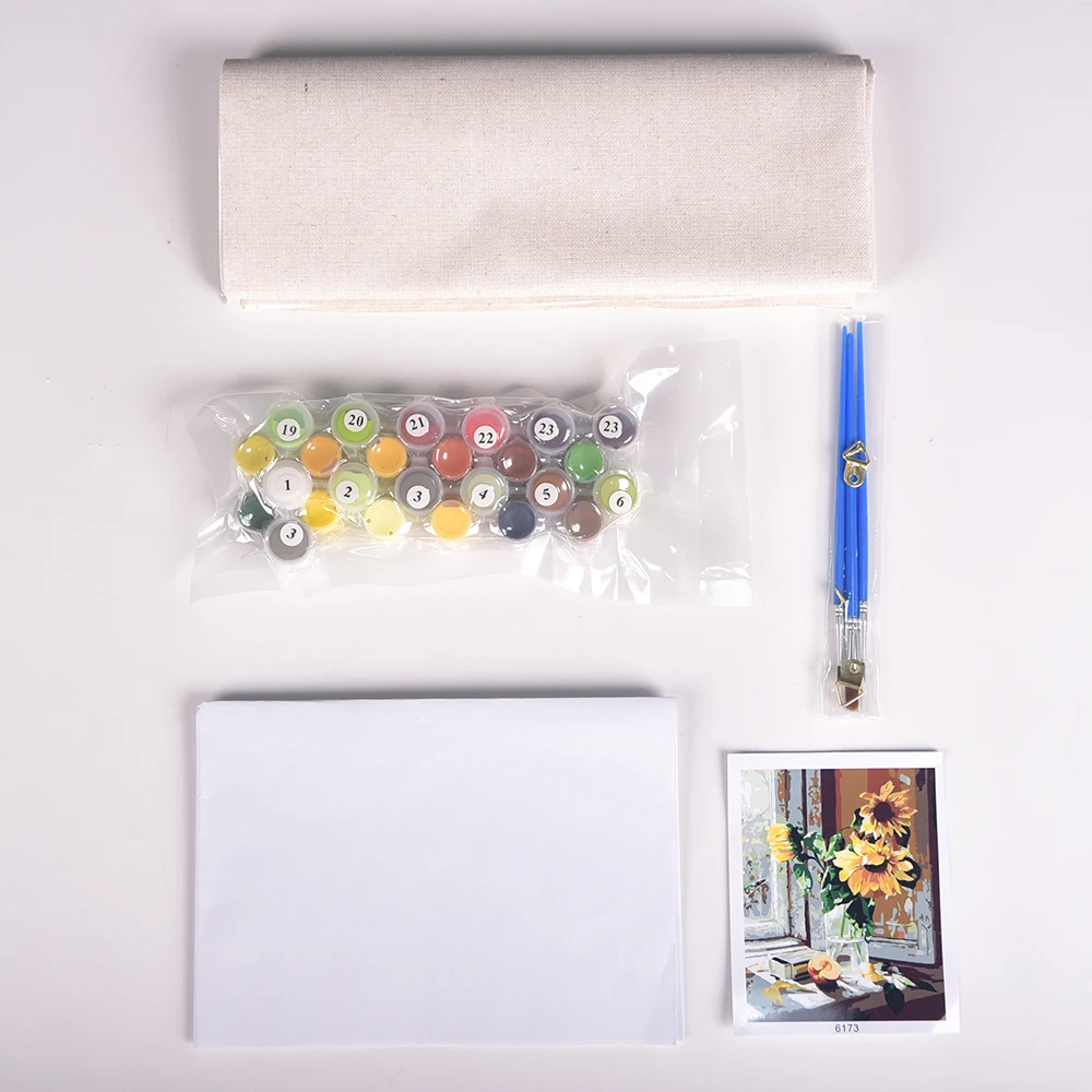 12x16 16x20 Personal Picture Custom Autumn Natural Scenery Handpainted Diy Oil Painting  by Number