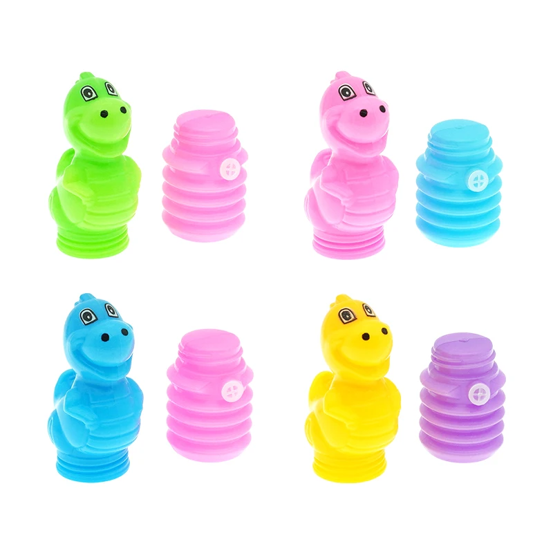 Empty Candy Toy Plastic Dinosaur BB Whistle Container Candy Dispenser Sweet Holder Colorful Promotional Toys