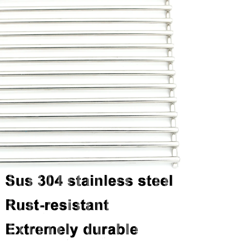 2024 Customized Stainless Steel 304 BBQ Accessories Barbecue Rack Wire Mesh & Net Cooking Grate for Sticks & Tools