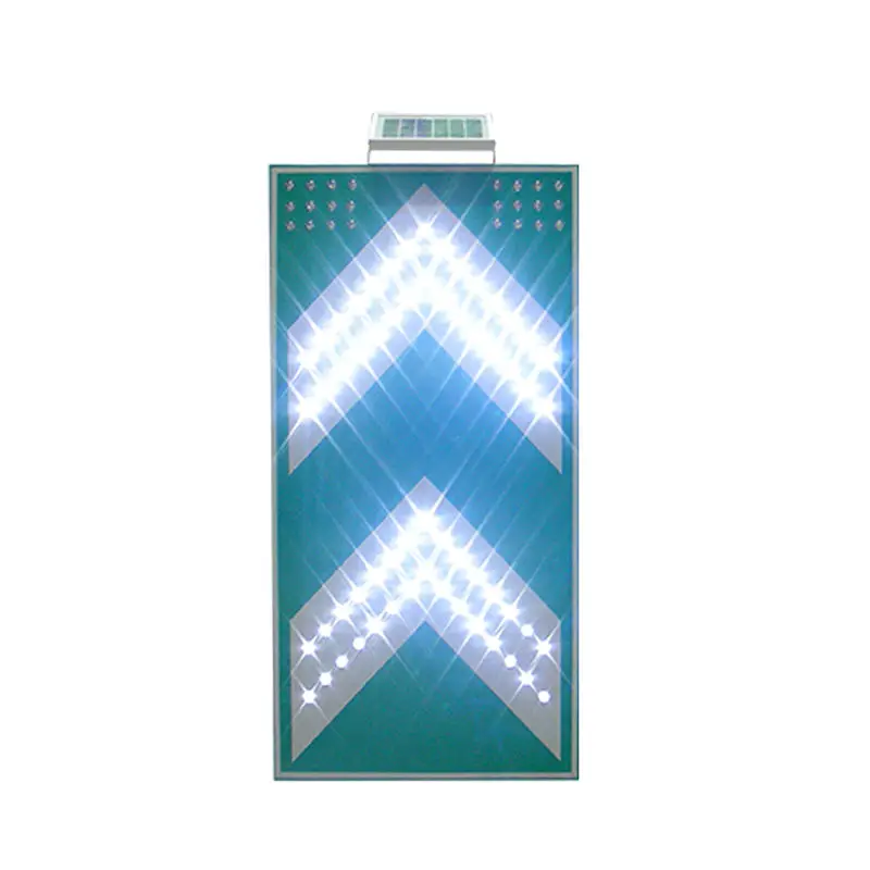 Reflector Solar Panel Stop Mark Traffic Signs Led Arrow Light Signal Board 4pcs Solar Balizas Sign With Blinking Lights