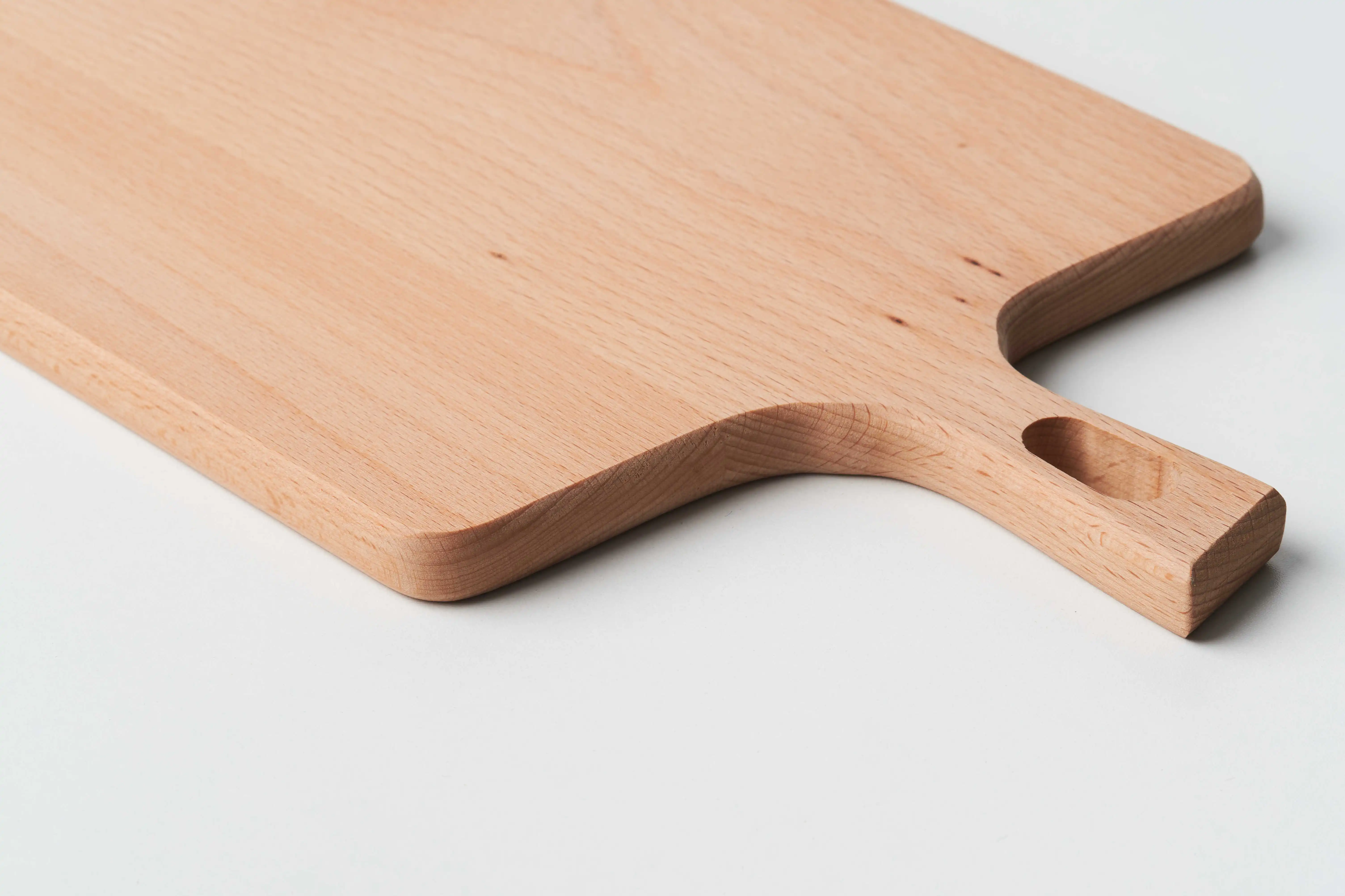 Factory Custom Japanese style beech household cutting board bread sushi pizza tray with handle wooden cutting board