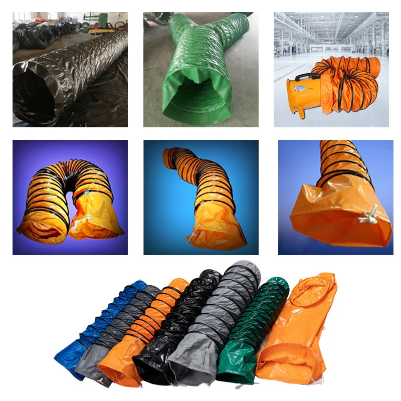 Hot Air Ducting Welder machine with Reinforced Tape PVC Ventilation Hose Making Machine