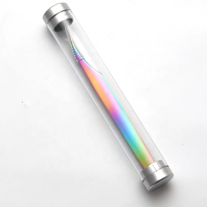 Hot design custom stainless steel eyelash extension tweezers nail tools supplier