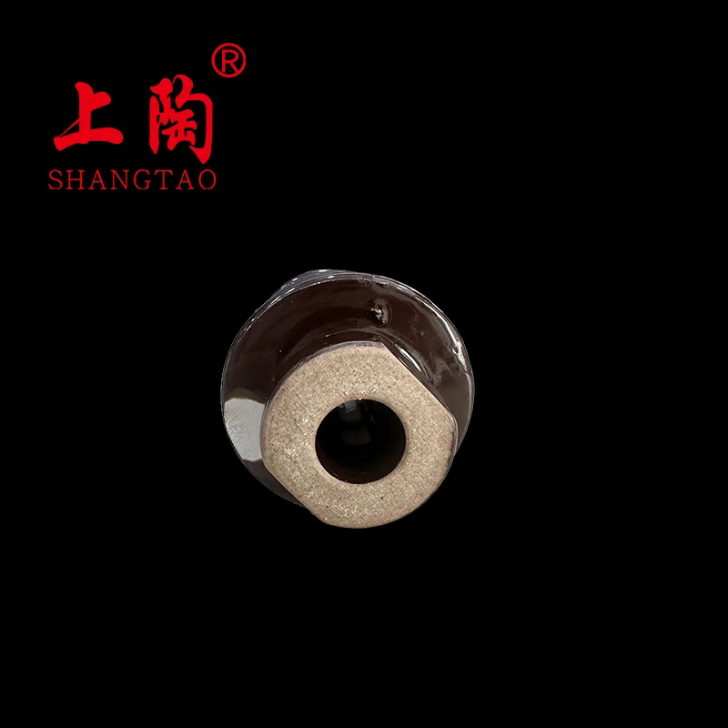 ANSI high voltage porcelain 33kv post brown insulator