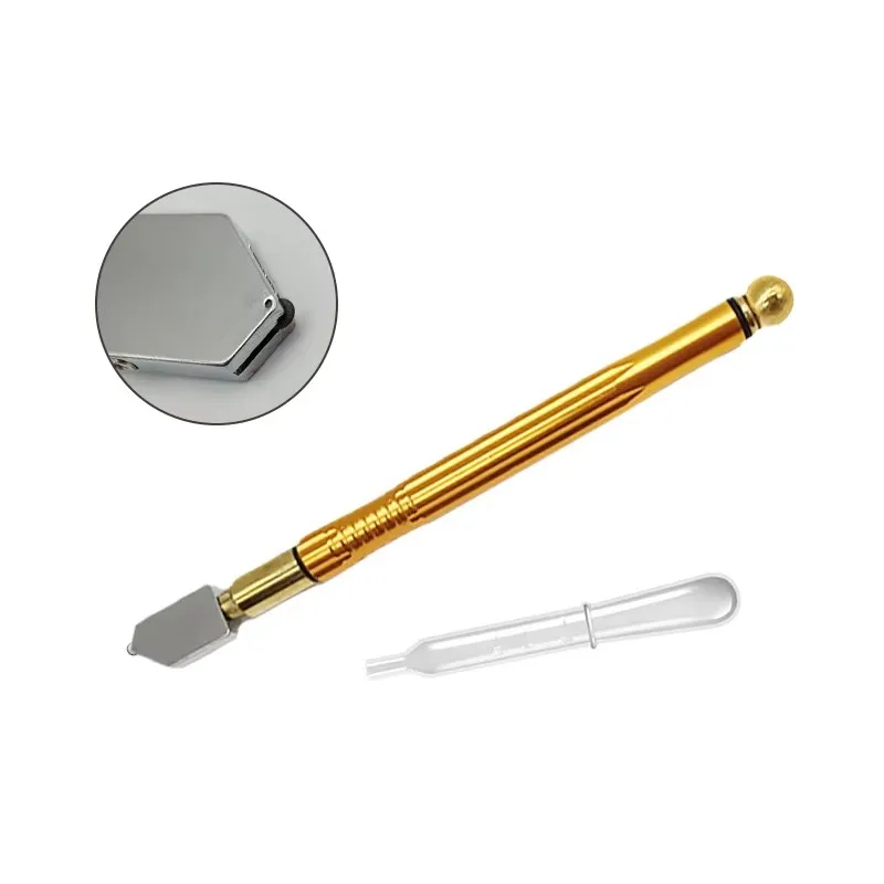 Factory Wholesale Glass Cutter Tool Pencil Style Oil Feed Cemented Carbide Tip for Glass Cutting for Tiles Mirror