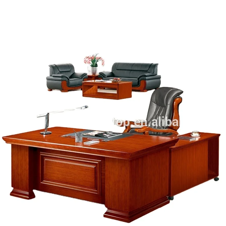 
Antique wood office desk furniture classic design MDF office desk 