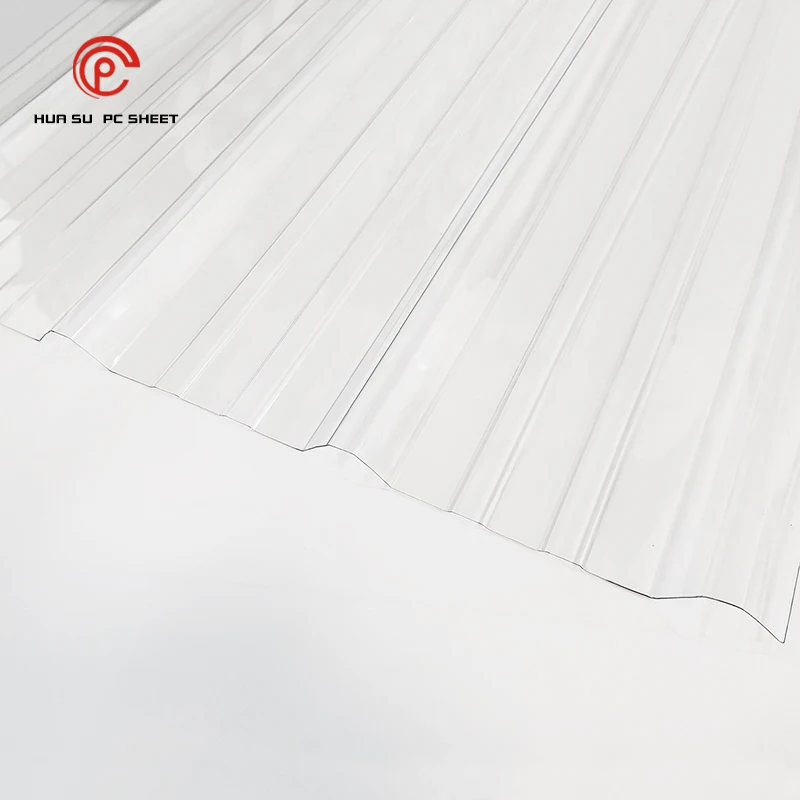 Plastic Polycarbonate Panel Roofing Sunroom Clear Corrugated Polycarbonate Sheet for Sun room