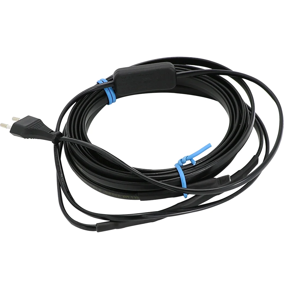 25W/M Heating Cables Self Regulating Pipe Anti-Freeze Protection Roof Gutter De-Icing with 220V EU Plug  Electric Wire