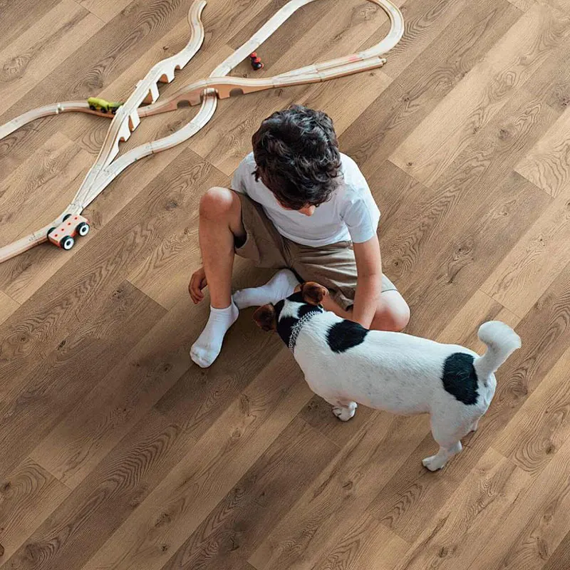 Waterproof Wood Grain 7mm 8mm 9mm 12mm Pvc Click Lock Laminate Flooring