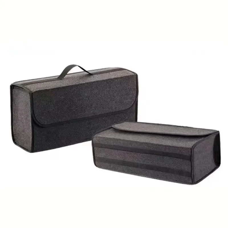 hot sale Car trunk folding storage box storage felt kit Foldable car trunk organizer
