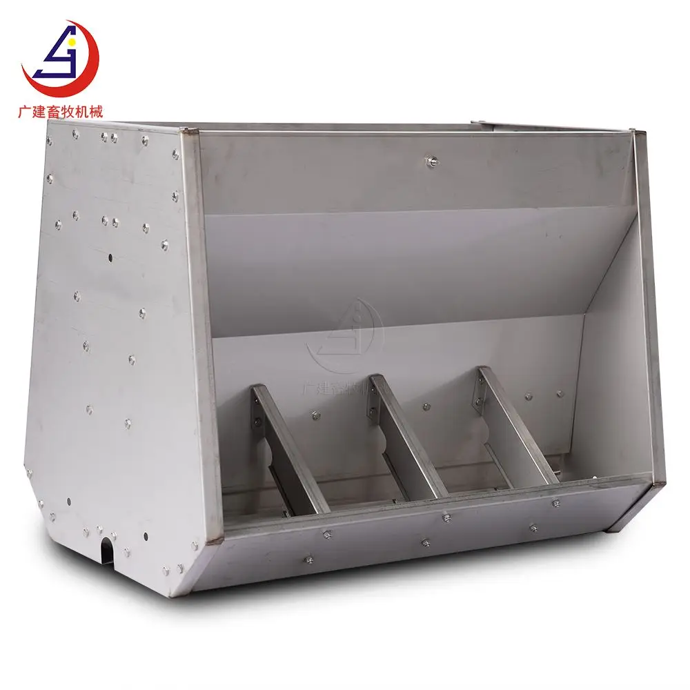 
Factory Price stainless steel double side automatic pig sow feeder trough Pig Farm Equipment 