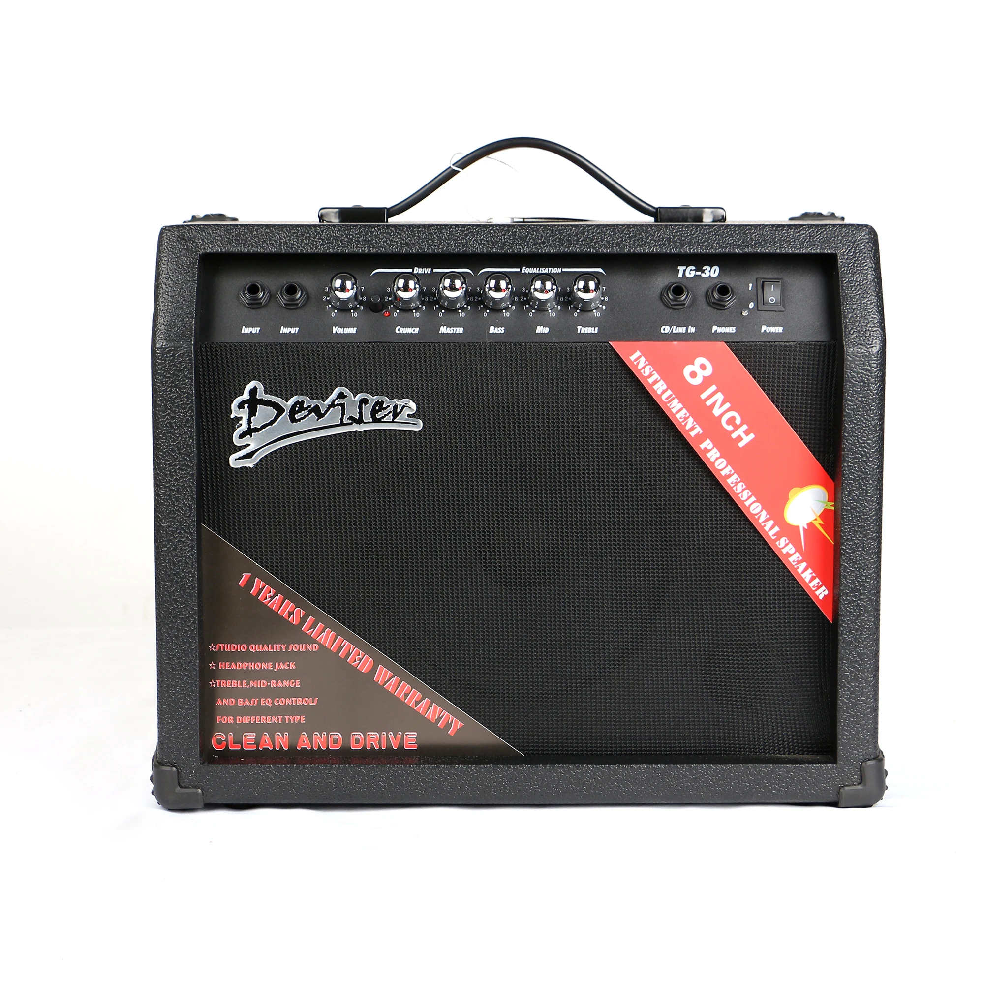 Wholesale portable deviser acoustic electric guitar amp 5W 10W 15W 25W 30W 40W 60W 80W guitar amplifier