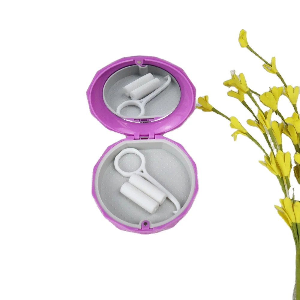 Portable Slim Aligner Box Travel Mouth Guards Holder Cute Retainer Organizer for Dental Caring Tooth Brace Storage