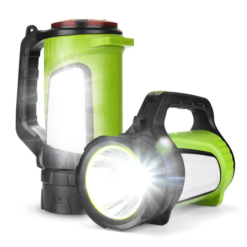 Factory Portable LED Flashlight Built-in Battery Type Rechargeable Search Light 300m Long Beam Distance Torch