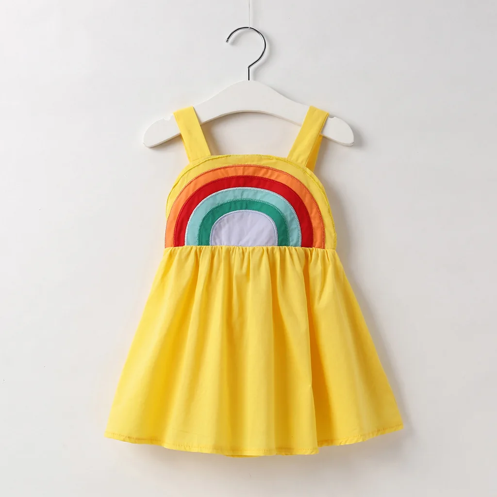 summer toddler skirt infant clothing sundress playwear outfits kid birthday clothes children wear baby frock girl casual dresses