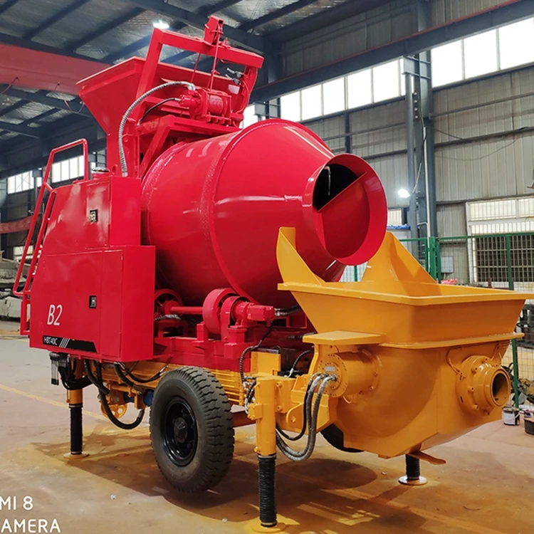 Supply new model diesel power compressor concrete mixer and pumping machine combination