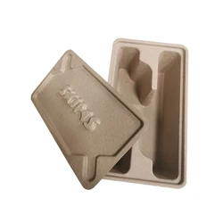 Molded Pulp Paper Shoe box Custom shape and size with logo Factory provided