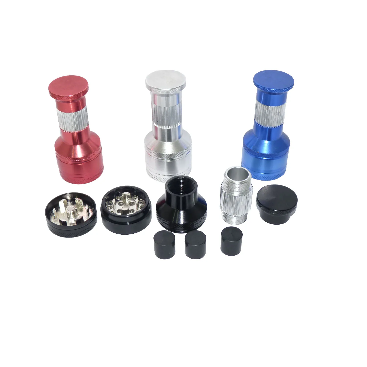 JC8201 Aluminum dry medicine pollen crusher herb grinder exquisite spot small size pollen press manufacturers made in China