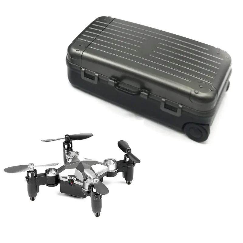 2021 HOT DH 120 mini drone Remote Control Drones Luggage Case Foldable Design Selfie RC Mini Drone With Camera WIFI Transmission