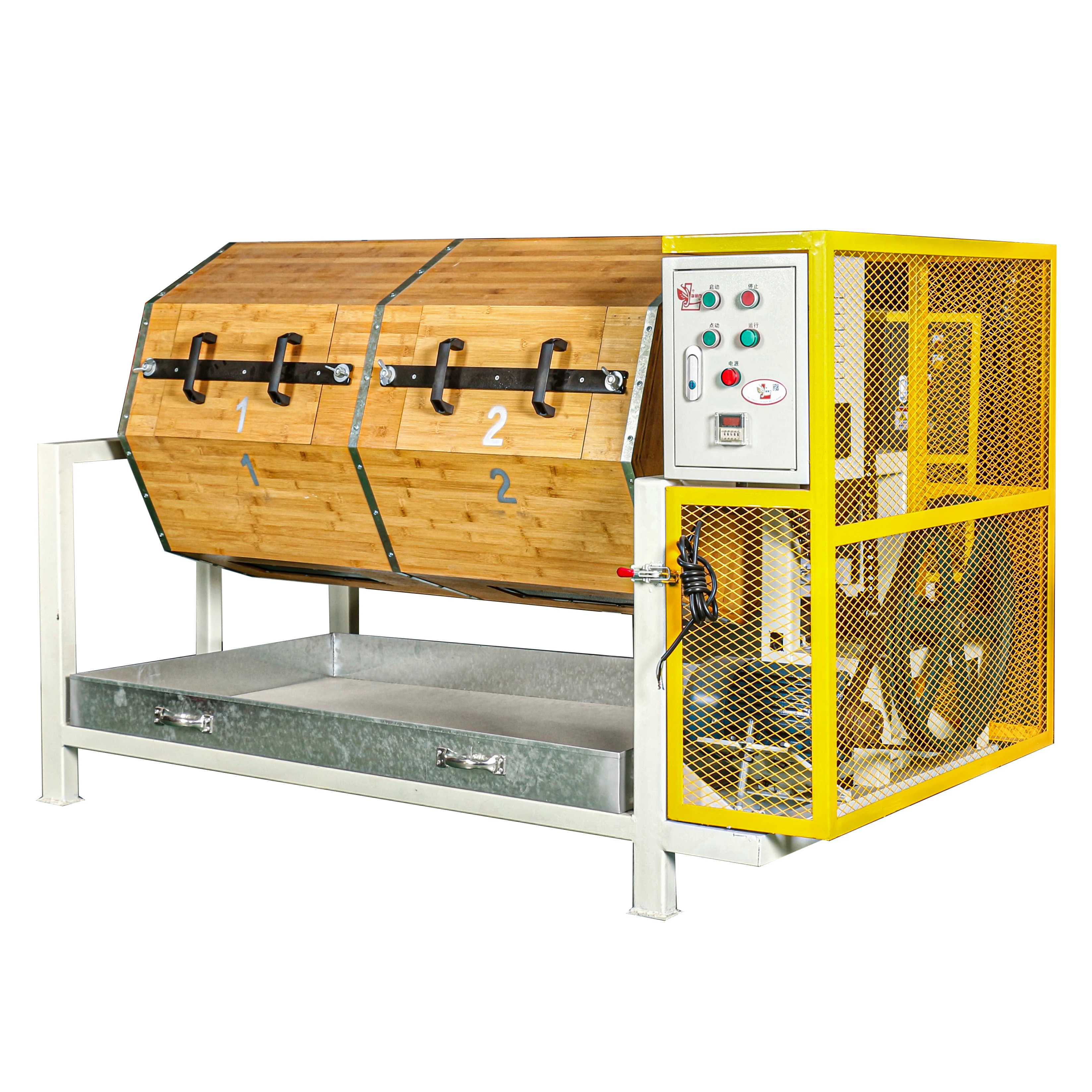 Wholesale Price Simple Style Bamboo Roll Barrel Dry Throw Auto Buffing Machine Finishing Polishing Machine Jewelry