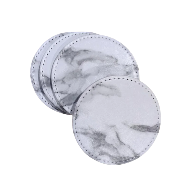 Wholesale Custom Printing Free Test Personalized PU Leather Coaster for Smart iptv Credits TV Panel