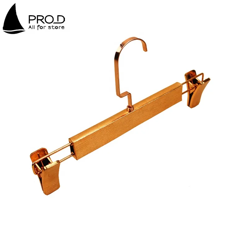 Shopping Mall Adult Plastic Golden Trousers Skirt Pant Hanger Luxury