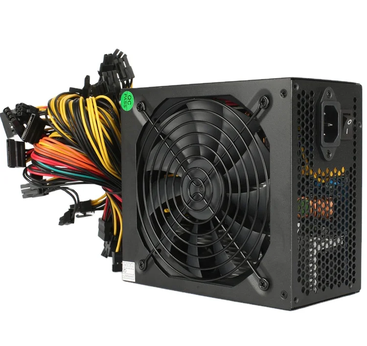 Для 8GPU 1600W110V-240V 12В блок питания 90 Плюс Золотой компьютер источник бесперебойного питания