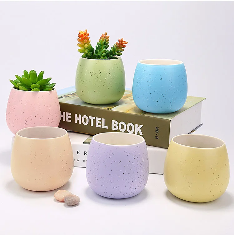Home Decorative Mini Table Planter Ceramic Succulent Pots For Plants
