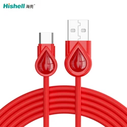 2A Fast Charging Silicone USB Data Transfer Charging Cable Cell Phone Charger Cable