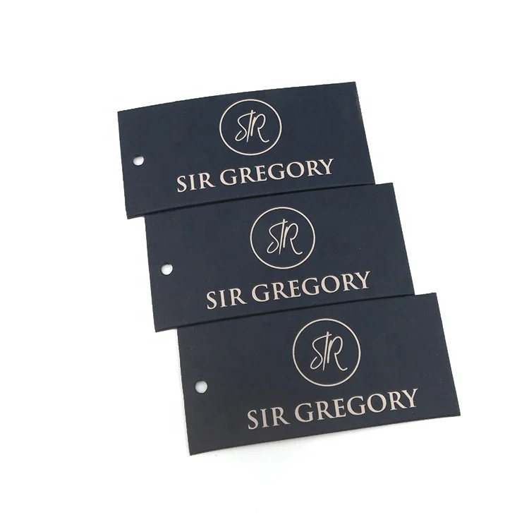 China Garment Jeans Label Maker Eco-friendly Customized Printed Your Own Trademark Recycled Paper Swing Hang Tags