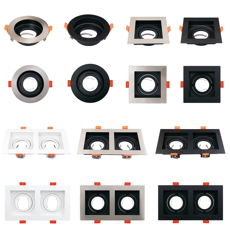 Embedded Lamp Ceiling Lamp Module Housing GU10 Reflector Mr16 Led Light Frame GU10 Downlight Frame