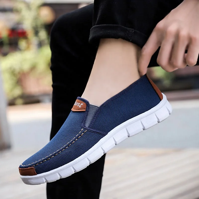 Fashion new design canvas loafer shoes zapatillas mtb ciclismo men loafers zapatillas baratas hombres