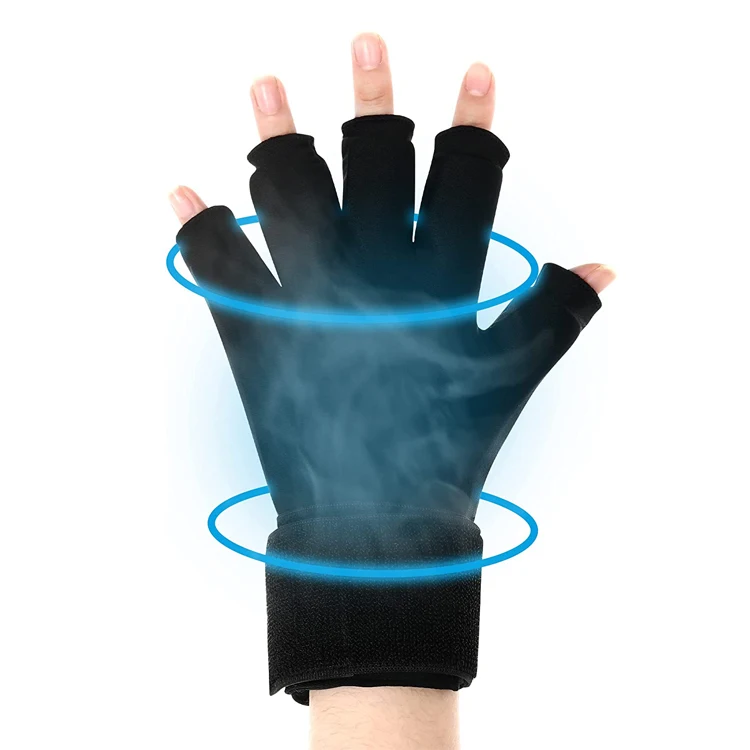 Rehabilitation Therapy Supplies Custom Ice Glove Touch Screen Hand Ice Pack Gel Inner for Carpal Tunnel
