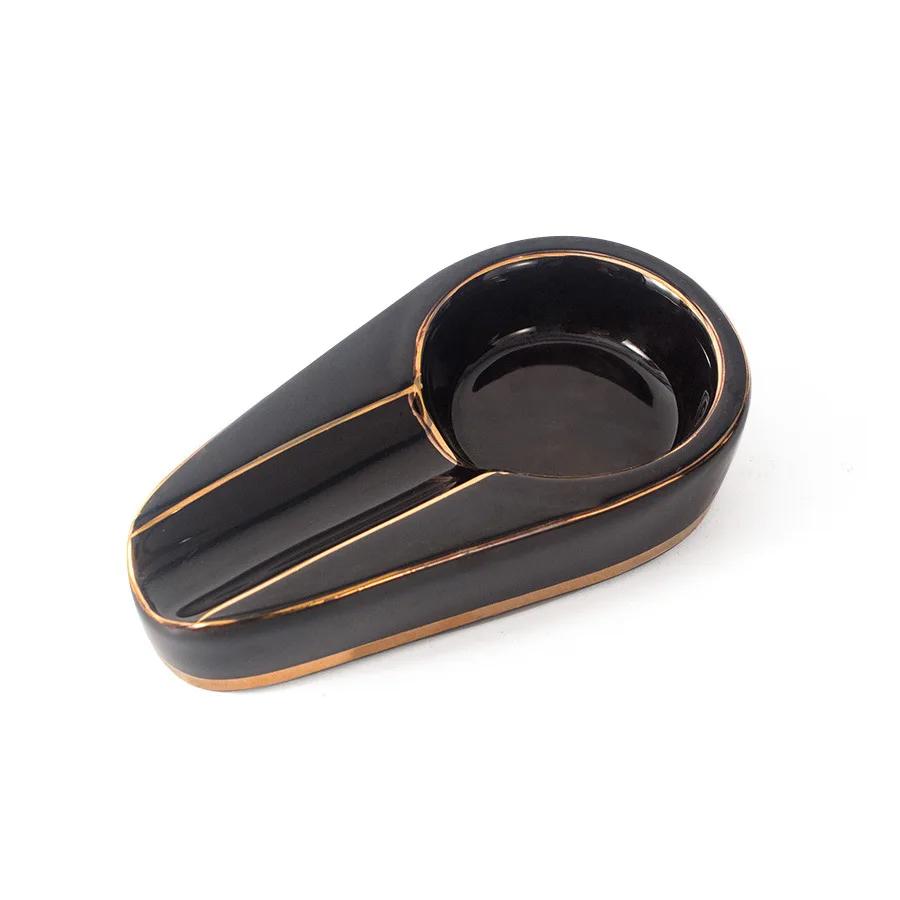 Luxury Ceramic Cigar Ashtray Portable Cigar Ashtray Accessories
