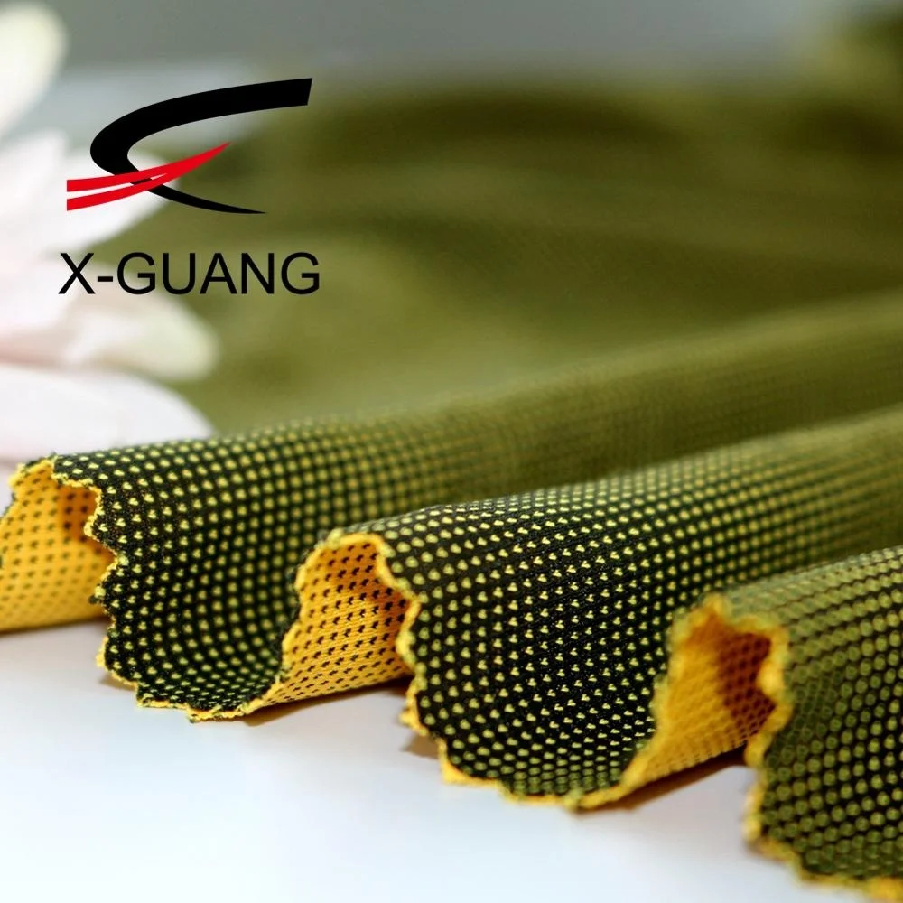 Влагоотводящая сухая посадка, перерабатываемая пластиковая Спортивная сотовая сетка, спортивная вязаная спортивная ткань для спортивного ношения